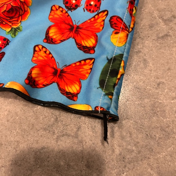 Kasia de Gelaque Butterfly Bug Print Long Sleeve Dress Sz S - Picture 11 of 11
